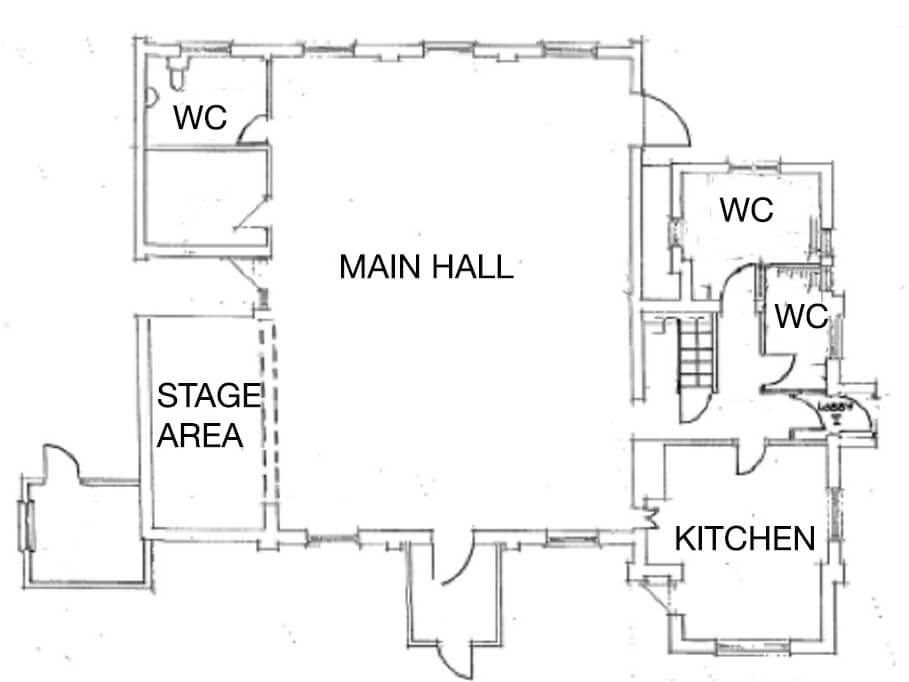Plaitford Village Hall plan